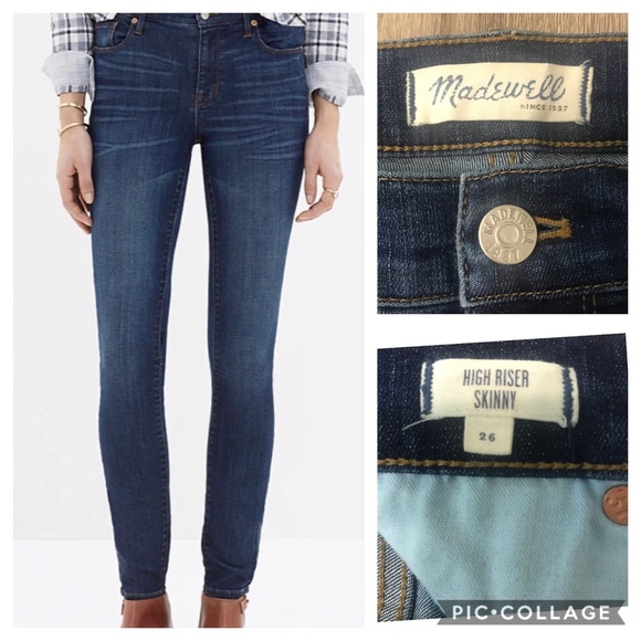 Madewell Denim - Madewell high riser skinny jeans. Size. 26